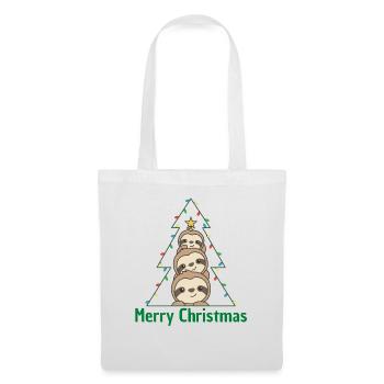 Sloth Christmas tree Christmas animals Sloths - Tote Bag - white - Front