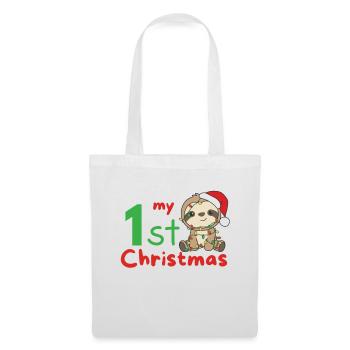 Sloth Christmas Sloths my 1st Christmas - Tote Bag - white - Front