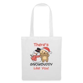 Otter There's snowbuddy like snowman pun - Tote Bag - white - Front