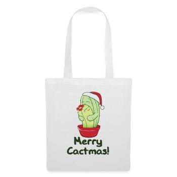 Merry Cactma's Funny Cacti Plants Wordplay - Tote Bag - white - Front