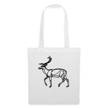Drawing of the deer - Tote Bag - white - Front