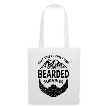 Out there only the bearded survives - Tote Bag - white - Front