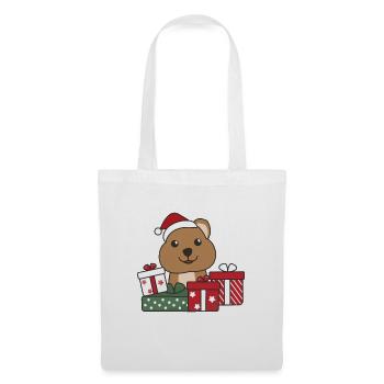 Quokka Cadeau de Noël Animaux d’hiver Quokkas - Sac en tissu - blanc - Devant