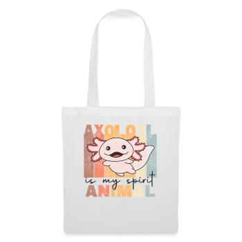 Axolotl Is My Spirit Animal - doux Axolotl vintage - Sac en tissu - blanc - Devant