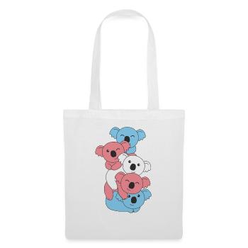 Transgender Flag Pride LGBTQ Cute Koala Bunch - Tote Bag - white - Front