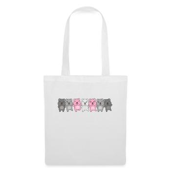 Demigirl Flag Pride LGBTQ Cute Axolotl - Tote Bag - white - Front
