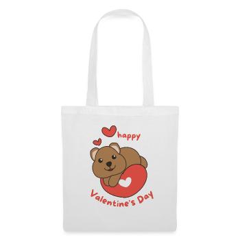 Quokka for Valentine's Day cute animals with hearts - Tote Bag - white - Front