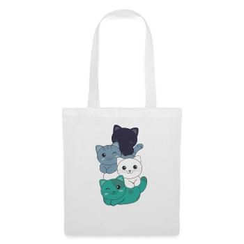 oriented aroace Flag Pride LGBTQ cute cats - Tote Bag - white - Front