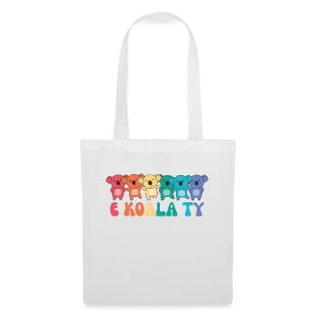 Rainbow Hearts Pride LGBTQ Mignons Animaux Koala - Sac en tissu - blanc - Devant