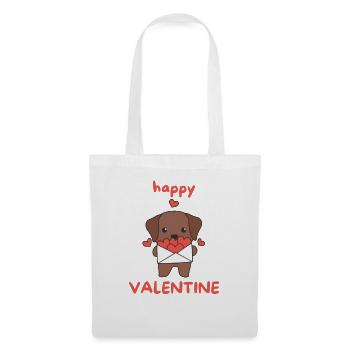 Labrador for Valentine's Day cute animals with hearts - Tote Bag - white - Front