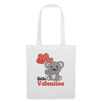 Mouse for Valentine's Day little Valentine - Tote Bag - white - Front