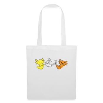 Maverique Flag Pride LGBTQ Axolotl - Sac en tissu - blanc - Devant