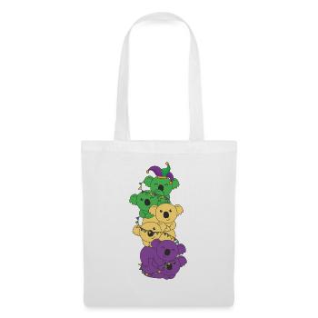 Que les manigances commencent Mardi Gras Koala Tower - Sac en tissu - blanc - Devant
