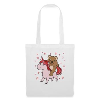 Quokka with Unicorn Hearts Favorite Animal Heart - Tote Bag - white - Front
