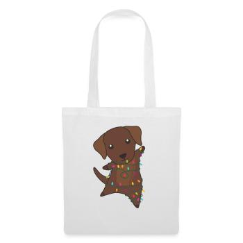 Labrador Christmas Snow Winter Animals Dogs - Tote Bag - white - Front