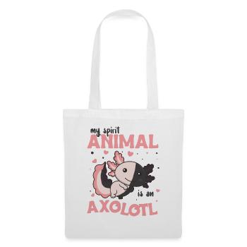Mon animal spirituel est un axolotl doux axolotl - Sac en tissu - blanc - Devant