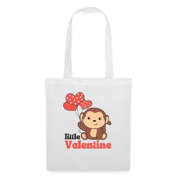 Monkey for Valentine's Day little Valentine - Tote Bag - white - Front
