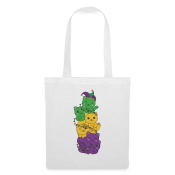 Que les manigances commencent Tour du Mardi Gras - Sac en tissu - blanc - Devant