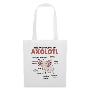 Axolotl Explanation Anatomy of an Axolotl - Tote Bag - white - Front