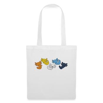 aroace Flag Gay Pride LGBTQ Axolotl - Tote Bag - white - Front