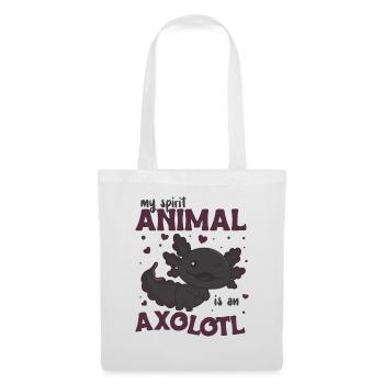 Mon animal spirituel est un axolotl doux axolotl - Sac en tissu - blanc - Devant