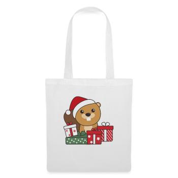 Beaver Christmas Gift Winter Animals Beaver - Tote Bag - white - Front