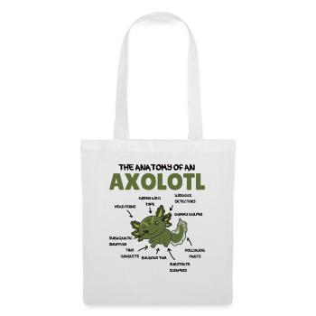 Axolotl Explanation Anatomy of an Axolotl - Tote Bag - white - Front