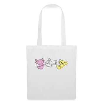 Twink Flag Pride LGBTQ Axolotl - Sac en tissu - blanc - Devant