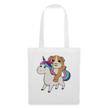 Cochon d’Inde Licorne Animaux mignons Licornes - Sac en tissu - blanc - Devant