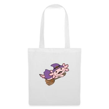 Axolotl Halloween Witch Children Witches Costume - Tote Bag - white - Front