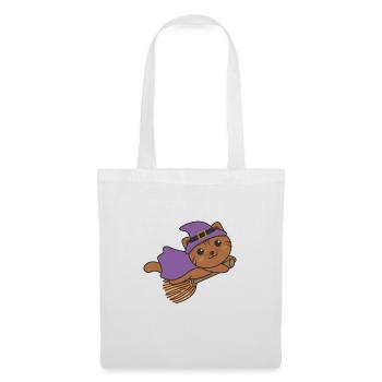 Cat Halloween Witch Children Witches Costume - Tote Bag - white - Front