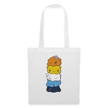 Aroace Flag Pride LGBTQ Cute Hippo - Tote Bag - white - Front