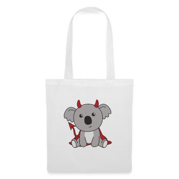 Koala Halloween Cute Devil Children Witches Costume - Tote Bag - white - Front