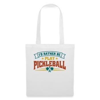 Je préfère jouer au pickleball - Sac en tissu - blanc - Devant