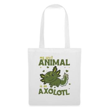 Mon animal spirituel est un axolotl doux axolotl - Sac en tissu - blanc - Devant