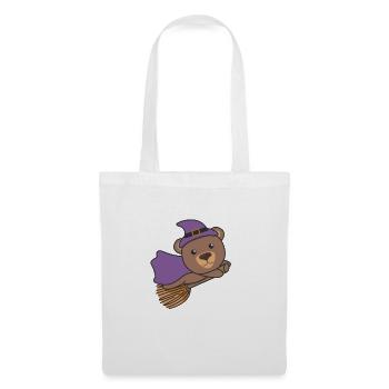 Bear Halloween Witch Children Witches Costume - Tote Bag - white - Front
