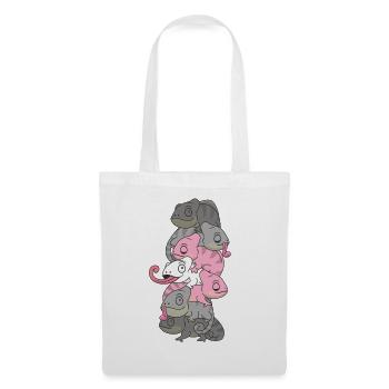 Demigirl Flag Pride LGBTQ Chameleon Bunch - Sac en tissu - blanc - Devant