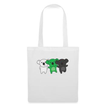 Neutrois Flag Pride LGBTQ Mignon Koala - Sac en tissu - blanc - Devant