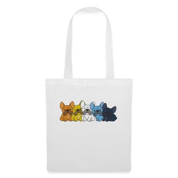aroace Flag French Bulldog Pride LGBTQ dogs - Tote Bag - white - Front