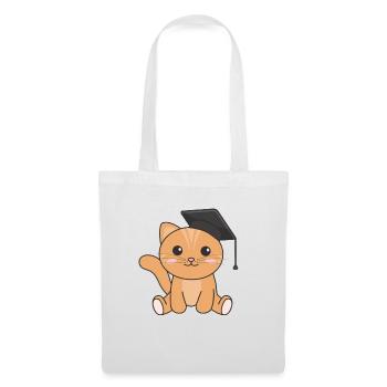 Kids Kindergarten nailed it Katze Graduation - Stoffbeutel - Weiß - Vorne