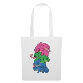 Polysexual Flag Pride LGBTQ Chameleon Bunch - Tote Bag - white - Front