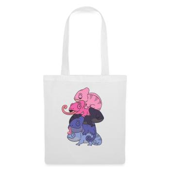 Omnisexual Flag Pride LGBTQ Chameleon Bunch - Sac en tissu - blanc - Devant