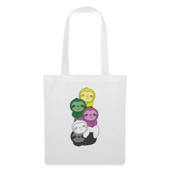 Ceterosexual Flag Pride LGBTQ Sloth Bunch - Tote Bag - white - Front