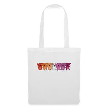 Lesbian Flag Pride LGBTQ Cute Koala - Sac en tissu - blanc - Devant