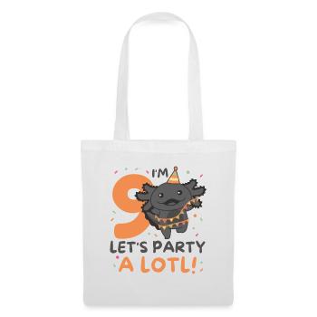 9th birthday Axolotl nine years old sweet Axolotls - Tote Bag - white - Front