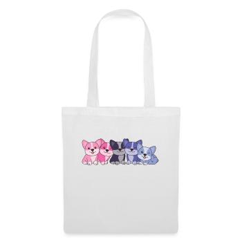 Omnisexual Flag Corgi Pride LGBTQ Cute Dogs - Tote Bag - white - Front
