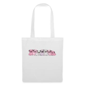 pomossexual flag pug pride LGBTQ cute dogs - Tote Bag - white - Front