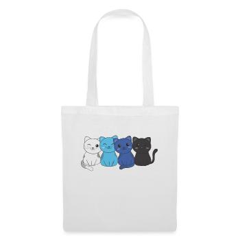 transmasc Flag Pride LGBTQ Cute Cat Bunch - Tote Bag - white - Front