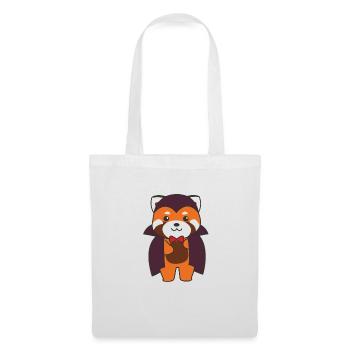 Red Panda Halloween Cute Devil Vampire Costume - Tote Bag - white - Front