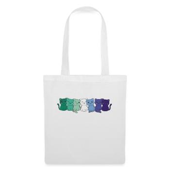 Gay Flag Gay Pride LGBTQ Cats Cute Cat - Tote Bag - white - Front